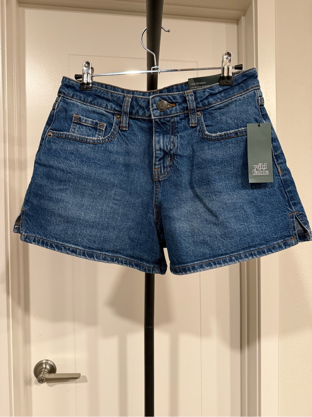 wild fable Classic Mid-Blue Denim Cutoff Shorts